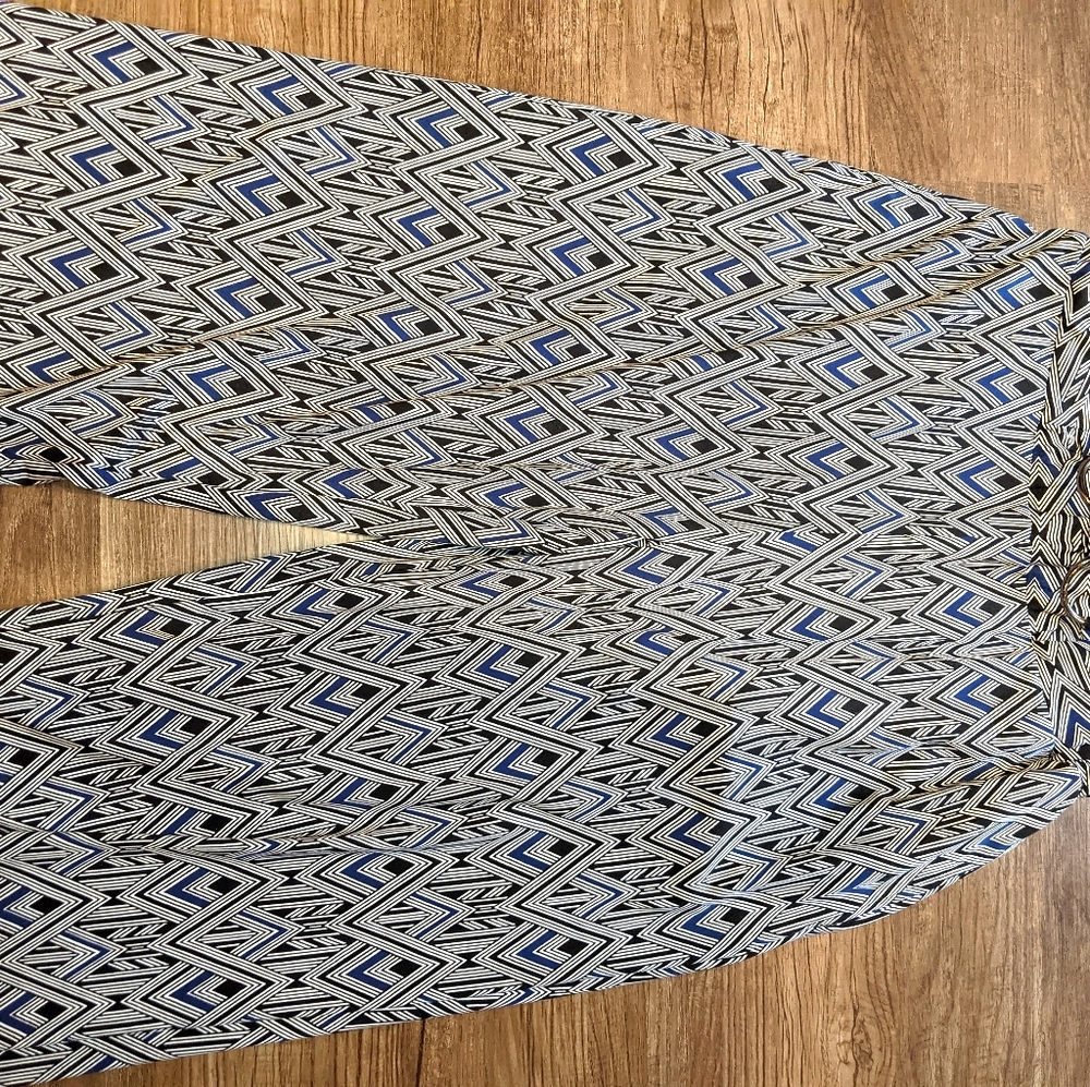 Belted palazzo pants